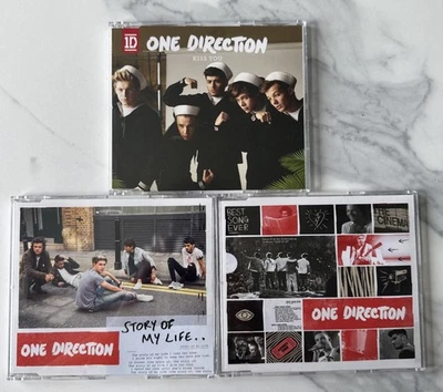 ONE DIRECTION CD Singles Kiss You/ Little, Story Of My Life & Best Song Ever  - Image 1 of 4