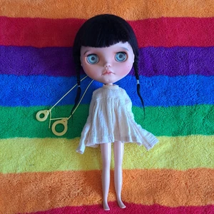 Blythe custom, Pow Wow Poncho SBL doll, mohair scalp, Takara - Foto 1 di 12