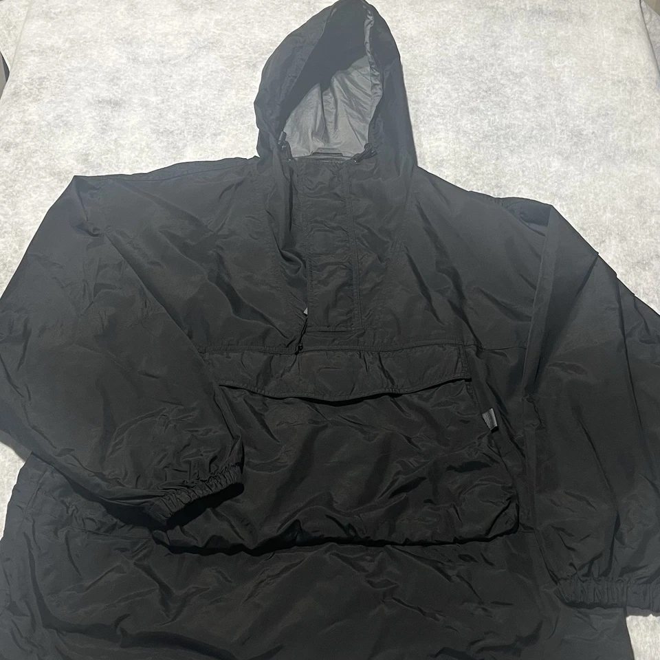 Structure Sport Rare Vintage 90s Anorak Windbreaker Jacket Black Size XL Nylon - Image 1 of 4