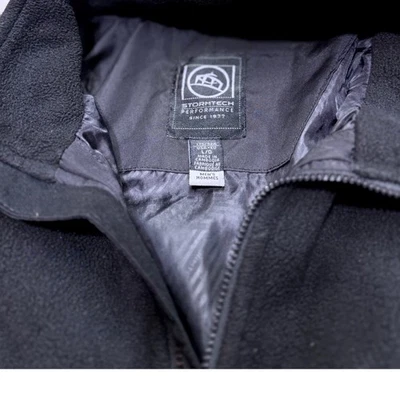 Chaqueta polar Stormtech Performance para hombre L/G negra cremallera completa ligera Foto 1 de 4