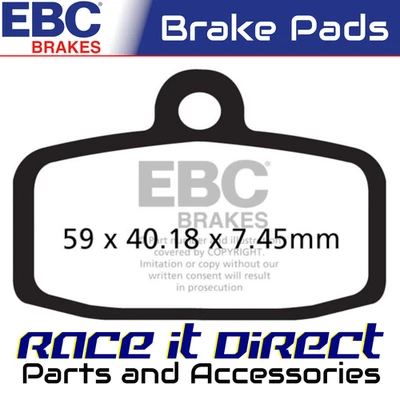 Pastillas de freno para pinzas SHERCO 250 ST 2T FORMULA 2013-2014 EBC delanteras Foto 1 de 4