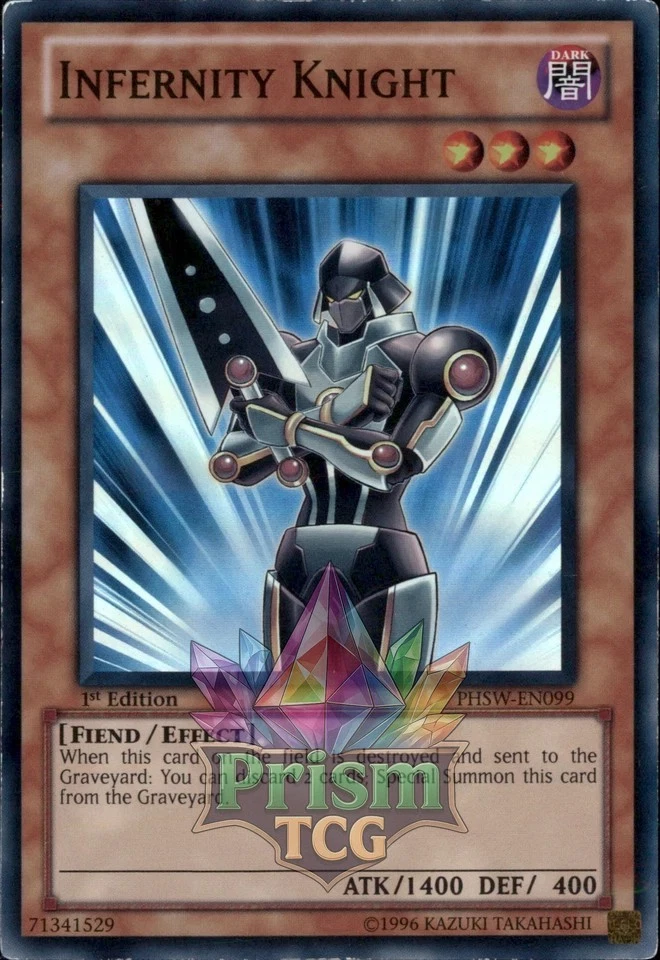 1st ed Infernity Knight super rare PHSW-EN099 Yugioh - Image 1 of 1