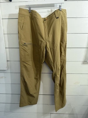 "Pantalón guía Simms pesca para hombre camel X-grande 42x32"" cintura nuevo con etiquetas secado rápido" Foto 1 de 4