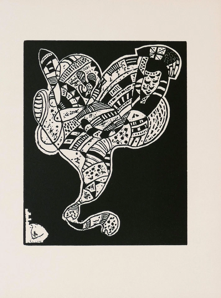 Wassily KANDINSKY, Derriere Le Mirror 1976 - Holzschnitt - Bild 1 von 1