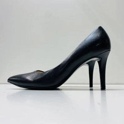 Tacones de cuero negros Cole Haan Grand Bow L17-G W05651 para mujer talla 7,5 Foto 1 de 4