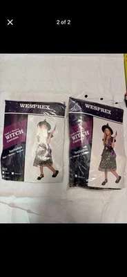 Nuevo Disfraz de Bruja Niña Talla Mediana Foto 1 de 2