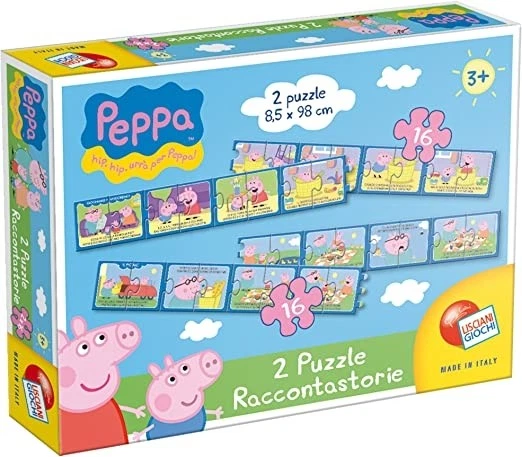 2 Puzzle Raccontastorie Da 16 Pezzi Peppa Pig - Lisciani Giochi - Immagine 1 di 1