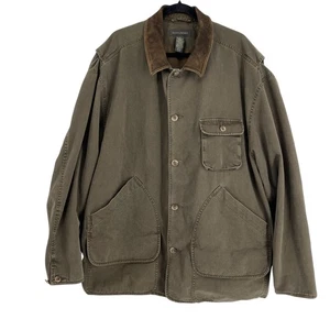 Banana Republic Chore Jacke XL braun Scheunenmantel Longline Taschen Outdoor Safari - Bild 1 von 11