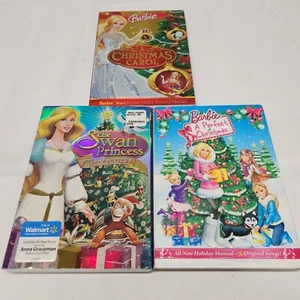 Barbie DVDs Lot of 3 Barbie Plus Swan Princess Slip Covers - Picture 1 of 8