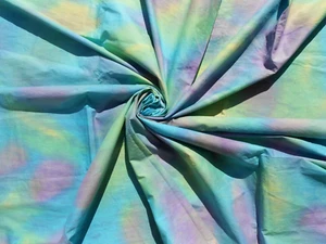 UNICORN Colored Tie Dye Fabric Multicolored Yellow Blue Purple Green 1.5 YDS - Bild 1 von 2