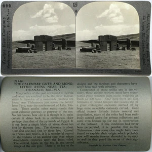 Keystone Stereoview Monolithic Ruins Tiahuanaco, Bolivia From 600/1200 Set #129 - Picture 1 of 2