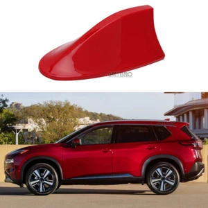 Para Nissan Rogue Radio Techo AM/FM Señal Aleta de Tiburón Antena Antena Cubierta Tapa Roja - Imagen 1 de 11
