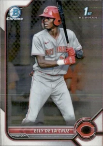 2022 BOWMAN PROSPECT CHROME 1° CINCINNATI REDS - ELLY DE LA CRUZ #BCP-50 - Foto 1 di 2