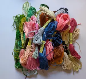 Lot of 50 6 Strand Embroidery Floss Unbranded - Picture 1 of 6