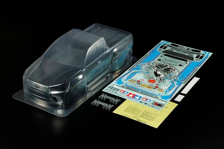 Tamiya 51611 1/10 RC Clear Body Set Toyota Hilux Extra Cab - Image 1 of 1