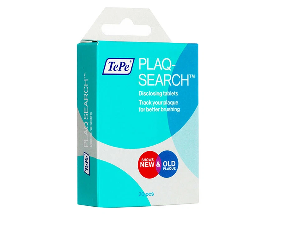 TePe PlaqSearch Advanced Disclosing Tablets 20's- Multi pack Available