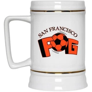 San Francisco Fog Beer Stein 22 oz. Ceramic | MISL Soccer Team - Picture 1 of 7