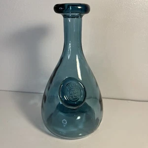 Holmegaard Elsimore dänisches blaues Glas Weinkaraffe CE Krone nach innen Kick Up - Bild 1 von 15