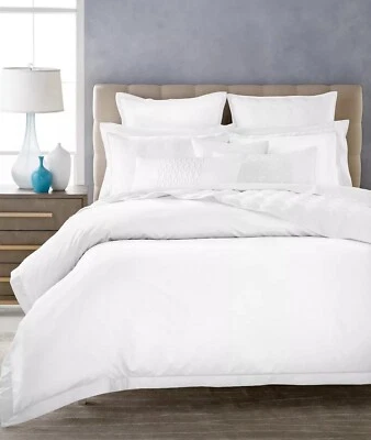 Hotel Collectio 680 TC 100% Supima Cotton Duvet Cover Full/Queen White $335 - Image 1 of 4