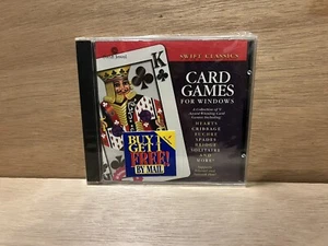 Vintage NWFT! Sealed Card Games For Windows CD Rom 1998 This will box ship! - Picture 1 of 4