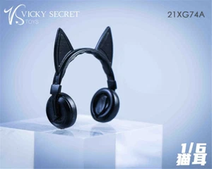 VSTOYS 1/6 21XG74A Cat Ear Headphone Headset Props For 12" Female PH TBL Figure - Picture 1 of 6