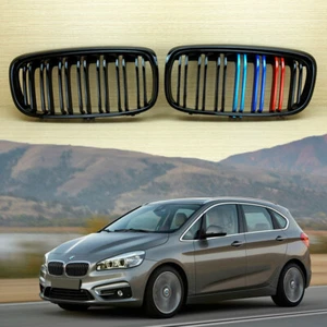 Piano de metal tipo M-color rejilla delantera negra para BMW Serie 2 F45 F46 2014-2017 - Imagen 1 de 4