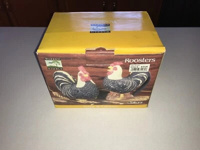 Sakura Warren Kimble Roosters Sugar and Creamer NEW - Image 1 of 4
