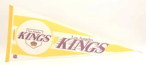 Vintage Los Angeles Kings NHL Hockey Pennant Flag Made in Canada Trench Purple - Picture 1 of 9