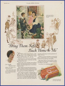 Vintage 1923 LIFEBUOY Health Soap Bathroom Art Décor Ephemera 1920's Print Ad - Picture 1 of 1