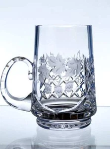 Bierkrug Bleikristall Bierseidel Bierglas Maßkrug Becher Russia Germany Hopfen - Bild 1 von 5