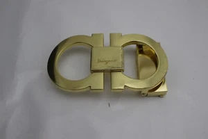 Salvadore Ferragamo Gold Tone Belt Buckle For 1 1/2" Belt - Picture 1 of 3