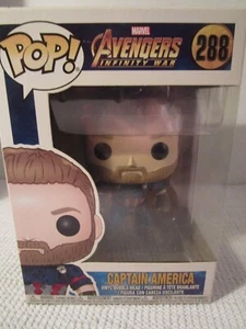 Funko Pop Marvel Avengers Infinity War #288 Capitán América Vinilo Bobble-Head - Imagen 1 de 6