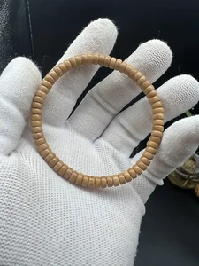 6mm Natural Dragon Spine Bodhi Seed Medicine Slice Bracelet 6mm原生态龙脊菩提药片手串 - Picture 1 of 15