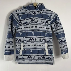 Scotch & Soda Fading Roads Scotch Shrunk Hoodie Blue/Gray Unisex Youth Size 8 - Picture 1 of 11