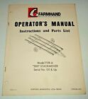 Farmhand F118-A, 300 Stackmover Operators / Parts Manual Catalog ORIGINAL 4/74