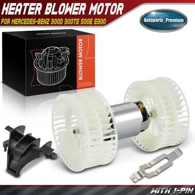 HVAC Heater Blower Motor w/ Dual Wheel for Mercedes-Benz 300D 300TE 500E E300 - Image 1 of 4