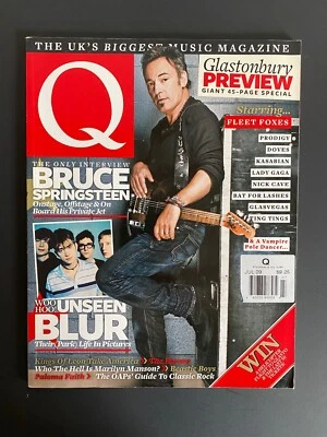 Q The Music Magazine July 2009 - Springsteen, Marilyn Manson, Dove, Glastonbury - Image 1 of 2