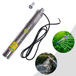 Bomba de agua solar DC 24V bomba sumergible de pozo profundo riego 88 GPM 370W - Imagen 1 de 16