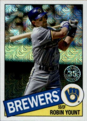 2020 Topps Silver Packs Series Two #85TC-25 Robin Yount Milwaukee Brewers - Image 1 of 2
