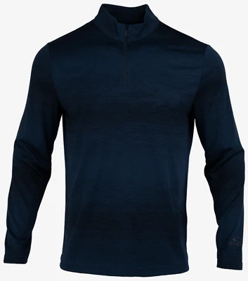OAKLEY Hombres Contender Media Cremallera L/S Camiseta Azul Marino Camiseta C... - Imagen 1 de 4