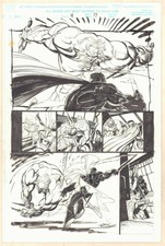 Blade: Vampire Hunter #4 p.17 - Blade Action vs. Hrolf - 2000 art by Bart Sears