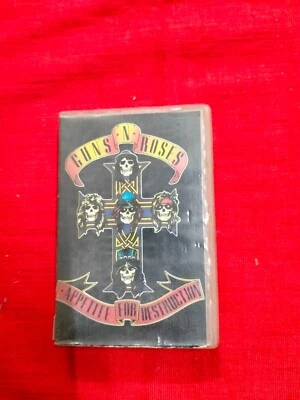 Guns N Roses Appetite For Destruction  Clamshell CASSETTE TAPE INDIA indian - Image 1 of 4