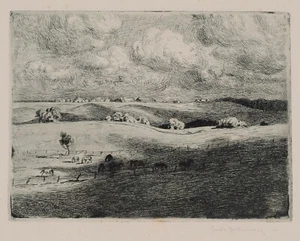 Hans Richard von Volkmann / Radierung / handsigniert  - Picture 1 of 1