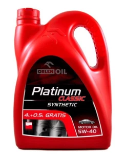 ORLEN Platinum Classic Synthetic Motoröl Motorenöl 5W40 Synthetisch 4,5L MB229.1 - Picture 1 of 3