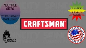 Calcomanía de vinilo para automóvil con logotipo de Craftsman 1970 caja de herramientas pegatina de parachoques varios tamaños NUEVO - Imagen 1 de 11