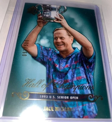 2005 SP AUTHENTIC HALL OF CHAMPIONS #82 JACK NICKLAUS 097/500 PGA - Image 1 of 2