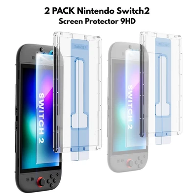 Pack de 2 Protectores de Pantalla para Nintendo Switch 2 (2025) Película Cristal Templado 9H Foto 1 de 4
