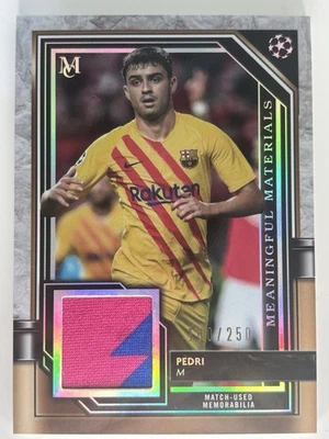 2021-22 Topps Museum UCL Pedri Patch /250 - Image 1 of 2