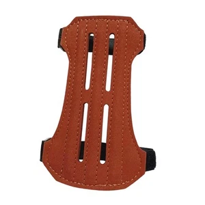 Archery Arm Guard Adjustable Straps PU Leather Forearm Protection for Adults - Picture 1 of 7