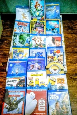 blu ray Lot-21 Kids Titles Featuring Bambi, Cinderella, Little Mermaid,Fun - Image 1 of 4